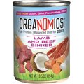 OrgaNOMics Lamb & Beef Dinner Grain-Free Pate Wet Dog Food, 12.8-oz can, case of 12