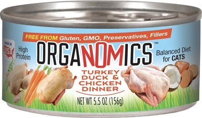 OrgaNOMics Turkey, Duck & Chicken Dinner Grain-Free Pate Wet Cat Food, slide 1 of 1
