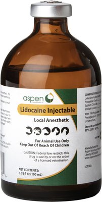 Lidocaine HCl Injectable Solution 2% for Dogs, Cats, Horses & Cattle, slide 1 of 1