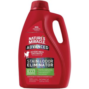 Nature's Miracle Advanced Dog Enzymatic Severe Mess Stain & Odor Eliminator, 1-gal bottle