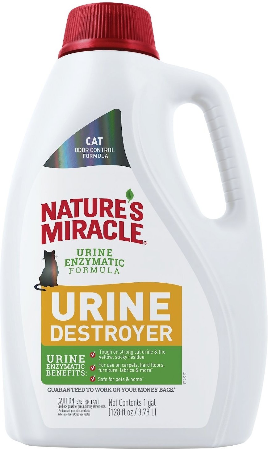 NATURE'S MIRACLE Cat Enzymatic Urine Destroyer, 1gal bottle