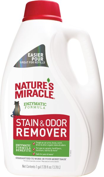 Nature's Miracle Cat Enzymatic Stain & Odor Remover, 1-gal bottle slide 1 of 6