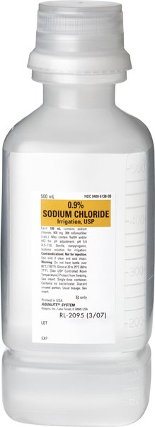 Sodium Chloride (Generic) Irrigation Solution 0.9%, 500-mL slide 1 of 2