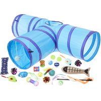 Frisco Plush, Teaser, Ball & Tri-Tunnel Variety Pack Cat Toy 20-Ct Deals