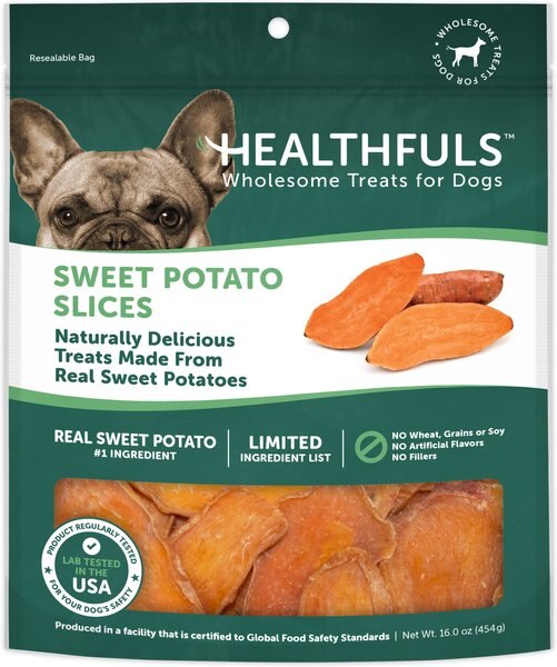 RUFFIN' IT Healthfuls Sweet Potato Slices Dog Treats, 16-oz bag slide 1 of 3