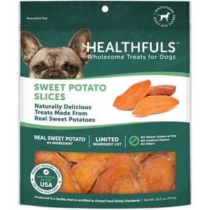 RUFFIN' IT Healthfuls Sweet Potato Slices Dog Treats, 16-oz bag
