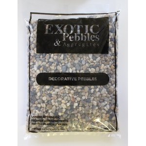 Exotic Pebbles Natural Washed Mixed Gravel, Mixed, 20-lb