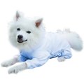 Tulane's Closet Cover Me by Tui Adjustable Fit Long Sleeve Step-Into Dog Onesie, Blue, Large