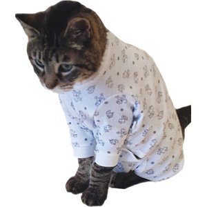 Tulane's Closet Cover Me by Tui Adjustable Fit Short Sleeve Cat Pullover, Large