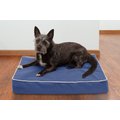 FurHaven Indoor/Outdoor Solid Memory Foam Cat & Dog Bed w/Removable Cover, Blue, Small