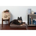 FurHaven Indoor/Outdoor Solid Cooling Gel Cat & Dog Bed w/Removable Cover, Solid Espresso, Small