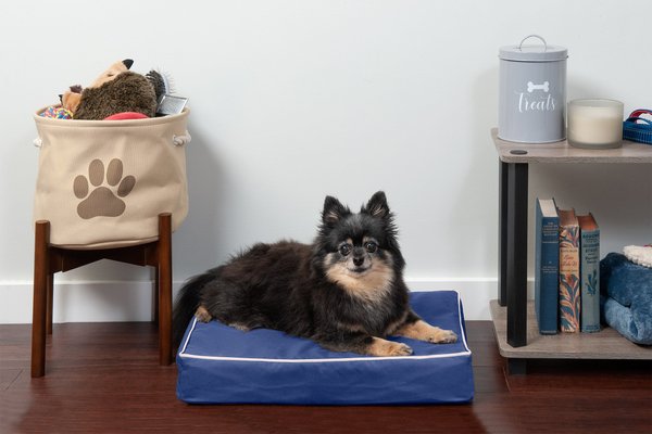 FurHaven Indoor/Outdoor Solid Cooling Gel Cat & Dog Bed w/Removable Cover, Solid Blue, Small slide 1 of 9