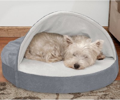 FurHaven Microvelvet Snuggery Gel Top Covered Cat & Dog Bed w/Removable Cover, slide 1 of 1