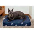 FurHaven Indoor/Outdoor Garden Cooling Gel Cat & Dog Bed w/Removable Cover, Lapis Blue, Small