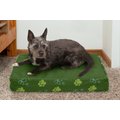 FurHaven Indoor/Outdoor Garden Cooling Gel Cat & Dog Bed w/Removable Cover, Jungle Green, Small