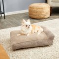 FurHaven Chaise Lounge Pillow Cat & Dog Bed w/Removable Cover, Sandstone, Small