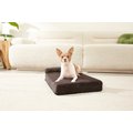 FurHaven Chaise Lounge Pillow Cat & Dog Bed w/Removable Cover, Dark Espresso, Small