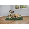 FurHaven Indoor/Outdoor Garden Deluxe Cat & Dog Bed w/Removable Cover, Jungle Green, Small
