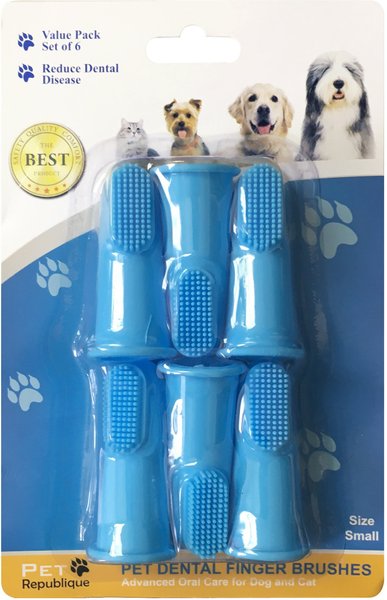 Pet Republique Dog & Cat Small Finger Toothbrush, 6 count slide 1 of 5
