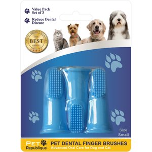 Pet Republique Dog & Cat Small Finger Toothbrush, 3 count