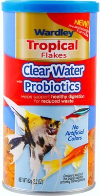 Wardley Clear Water Probiotic Tropical Flakes Fish Food, slide 1 of 1