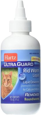 Hartz UltraGuard Rid Worm Liquid Cat Treatment, 4-oz bottle