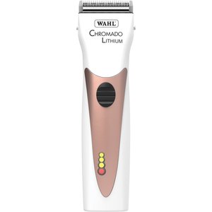 Wahl Chromado Lithium Cordless Pet Hair Grooming Clipper, White/Rose Gold