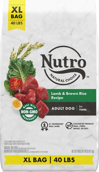 Nutro Natural Choice Adult Lamb & Brown Rice Recipe Dry Dog Food, 40-lb bag slide 1 of 10