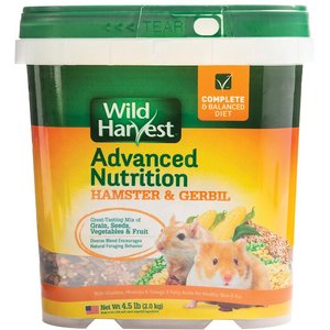 Wild Harvest Advanced Nutrition Gerbil & Hamster Food, 4.5-lb jug