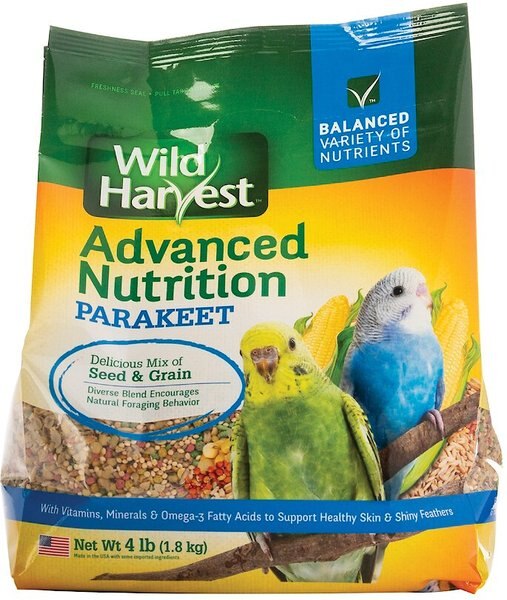 Wild Harvest Advanced Nutrition Diet Parakeet Food, 4-lb bag slide 1 of 7
