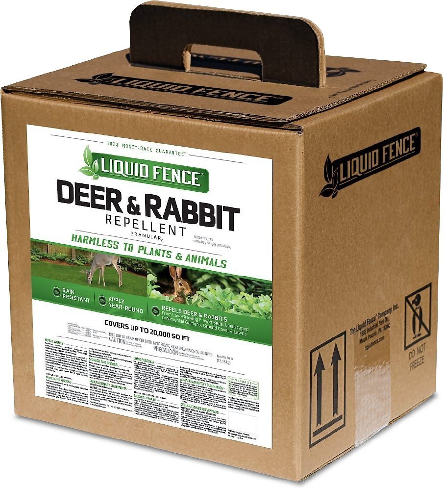 Liquid Fence Deer Rabbit Repellent Granular 40 Lb Bottle