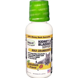 Liquid-Vet Kidney & Bladder Support Chicken Flavor Cat Supplement, 8-oz bottle