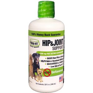 Liquid-Vet Hip & Joint Support Unflavored Dog Supplement, 32-oz bottle