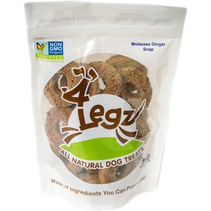 4Legz Molasses Ginger Snap Dog Treats, 7-oz bag