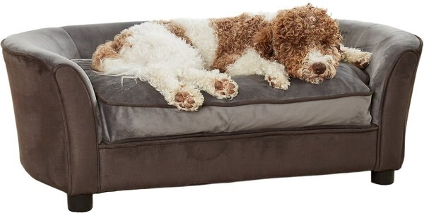 Enchanted Home Pet Panache Sofa Dog Bed w/Removable Cover, Dark Grey, Large slide 1 of 9