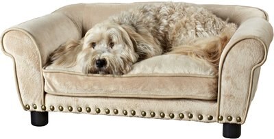 Enchanted Home Pet Dreamcatcher Sofa Cat & Dog Bed w/Removable Cover, Caramel, Medium, slide 1 of 1