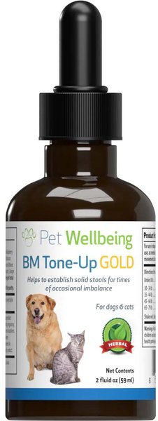 Pet Wellbeing BM Tone-Up GOLD Homeopathic Medicine for Diarrhea for Dogs, 2-oz bottle slide 1 of 4