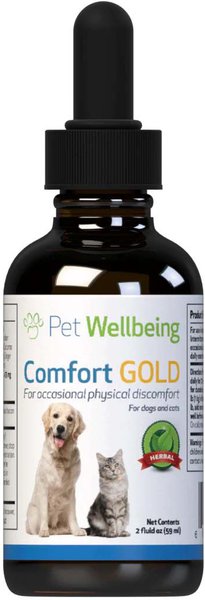 Pet Wellbeing Comfort GOLD Homeopathic Medicine for Pain for Cats & Dogs, 2-oz bottle slide 1 of 4