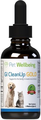 Pet Wellbeing GI CleanUp GOLD Homeopathic Medicine for Digestive Issues for Cats & Dogs, slide 1 of 1