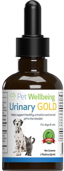 Pet Wellbeing Urinary GOLD Bacon Flavored Liquid Urinary Supplement for Dogs, 2-oz bottle slide 1 of 4
