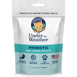 Under the Weather Probiotic Soft Chews Cat Supplement, 60 count