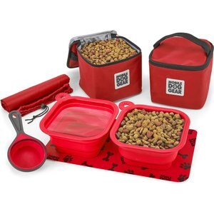 Mobile Dog Gear Dine Away Dog Bag, Red, 21-in