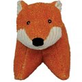HuggleHounds Squooshies Durable Plush Squeaky Dog Toy, Fox