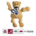 HuggleHounds College Mascot Plush Corduroy Knottie Squeaky Plush Dog Toy, Penn State University, Small 
