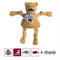 HuggleHounds College Mascot Plush Corduroy Knottie Squeaky Plush Dog Toy, Penn State University, Large