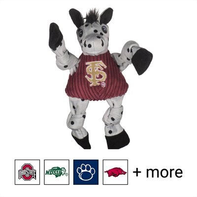 HuggleHounds College Mascot Plush Corduroy Knottie Squeaky Plush Dog Toy, slide 1 of 1