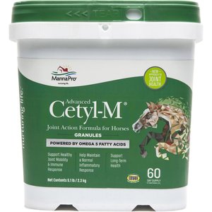 Manna Pro Cetyl-M Joint Support Apple Flavor Granules Horse Supplement, 5.1-lb