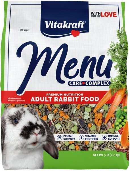 Vitakraft Menu Alfalfa Pellets Blend Vitamin & Mineral Fortified Premium Rabbit Food, 5-lb bag slide 1 of 3