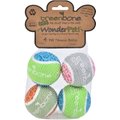 Greenbone Assorted Tennis Balls Dog Toy, 2.5-in, 4 count