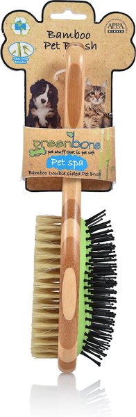 Greenbone Bamboo Pet Double Sided Brush, Large slide 1 of 4